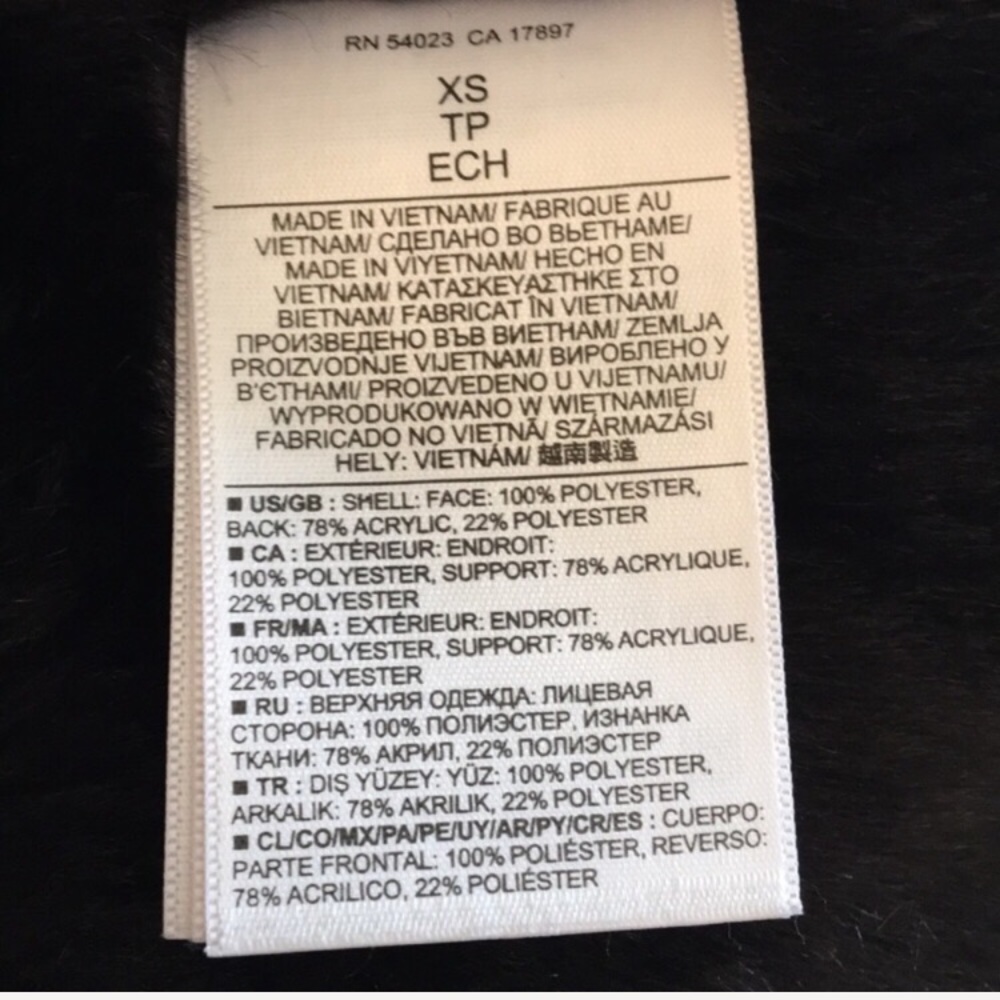 BANANA REPUBLIC MULTI ZIP MOTO FAUX SHEARLING VEST - Picture 8 of 10